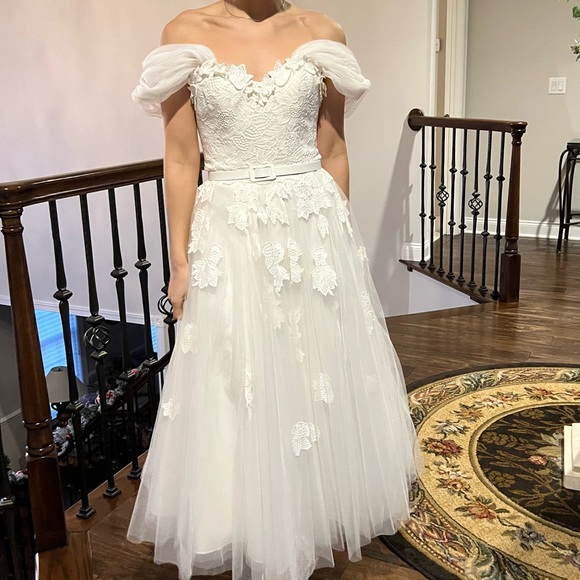 BHLDN Dresses & Skirts - Anthropology BHLDN Ivory Dress